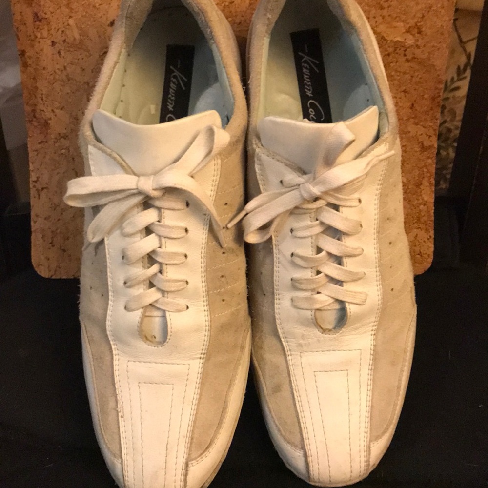 Leather and suede casual Kenneth Cole shoes.